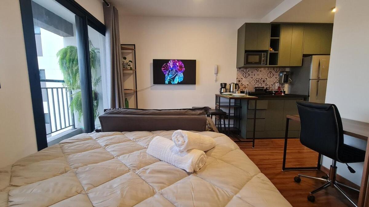 Studio Novo Is Consolacao- Ar Condicionado, Academia E Jacuzzi